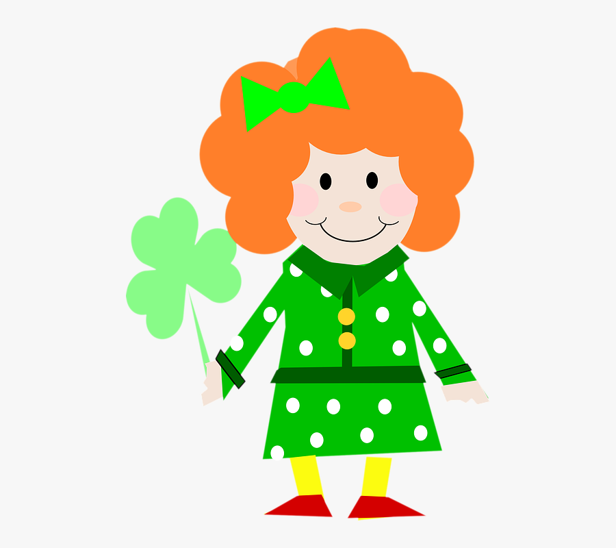 Girl Leprechaun Pictures 13, Buy Clip Art - Two Digit Addition With Regrouping St Patricks, Transparent Clipart