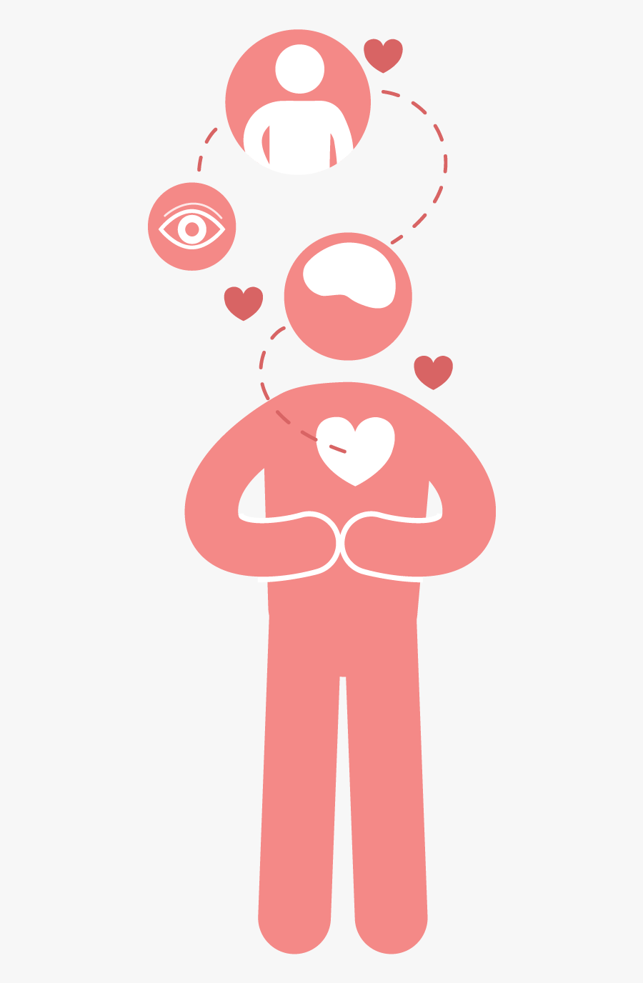 Brain In Love, Transparent Clipart