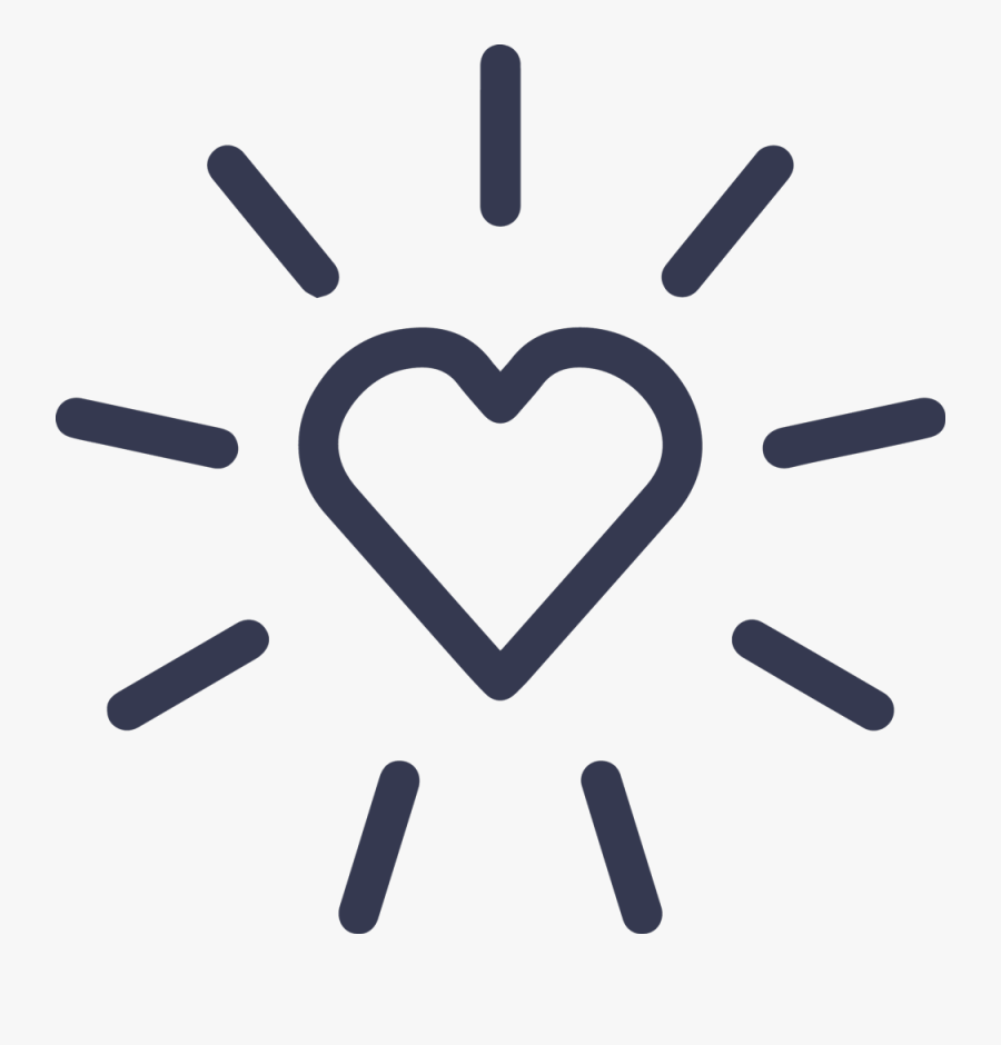 Live-transparent - Mini Heart Outline, Transparent Clipart