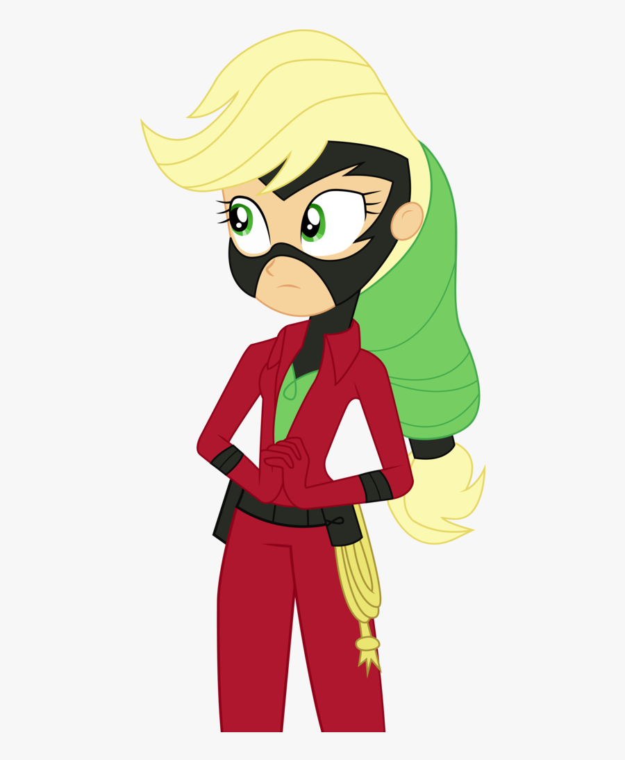 Vector Superhero Female - Mlp Equestria Girl Applejack Superhero, Transparent Clipart