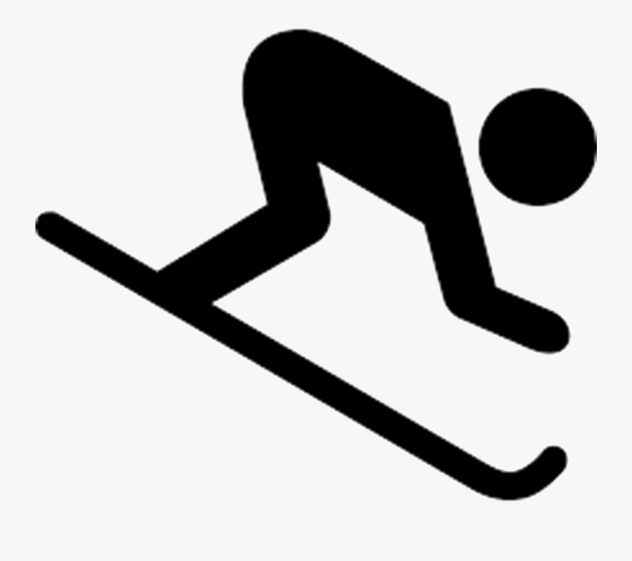 Null - Downhill Skiing Icons, Transparent Clipart