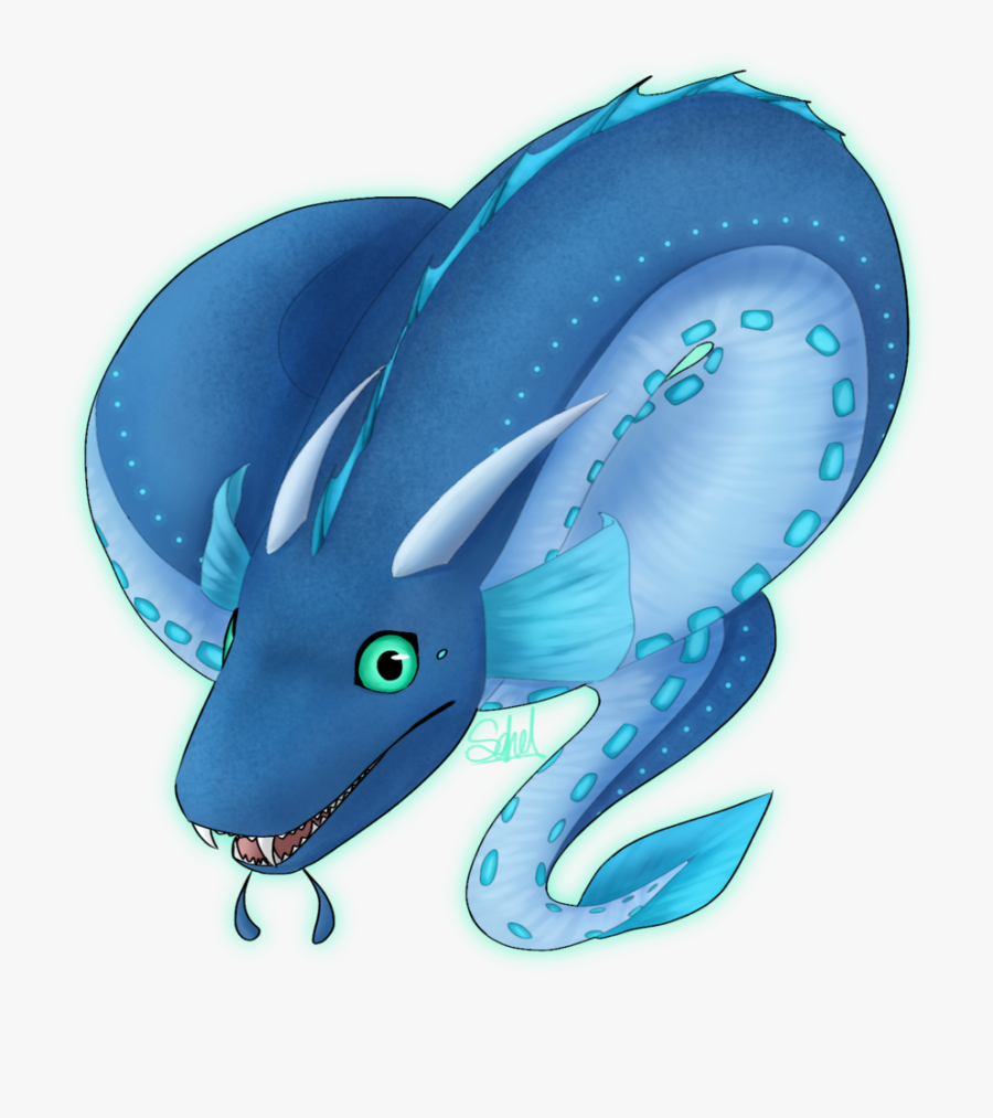 Blue Crescent Eel Cm By Sahel-solitude - Cartoon, Transparent Clipart