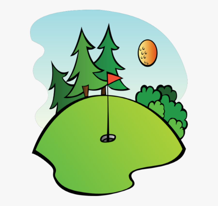 Cartoon Mini Golf Course, Transparent Clipart