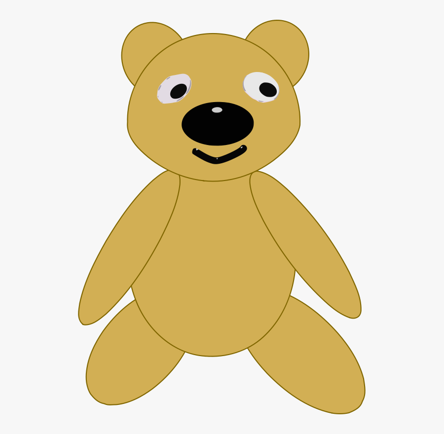 Teddy Bear - Gambar Boneka Beruang Sederhana, Transparent Clipart