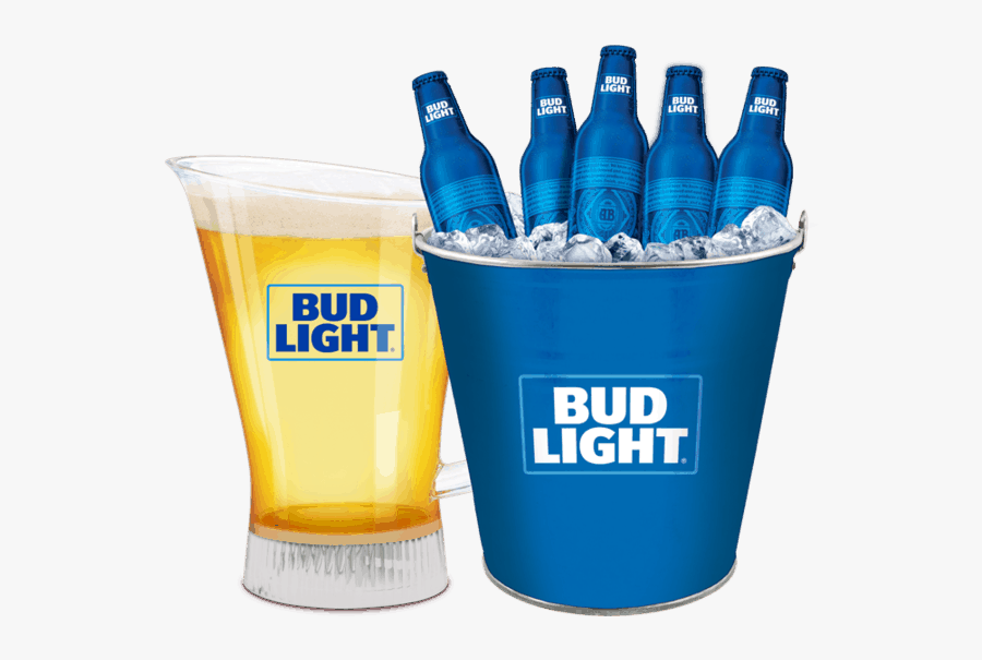 Bud Light Clipart Beer Bucket - Bud Light Beer Bucket Png, Transparent Clipart