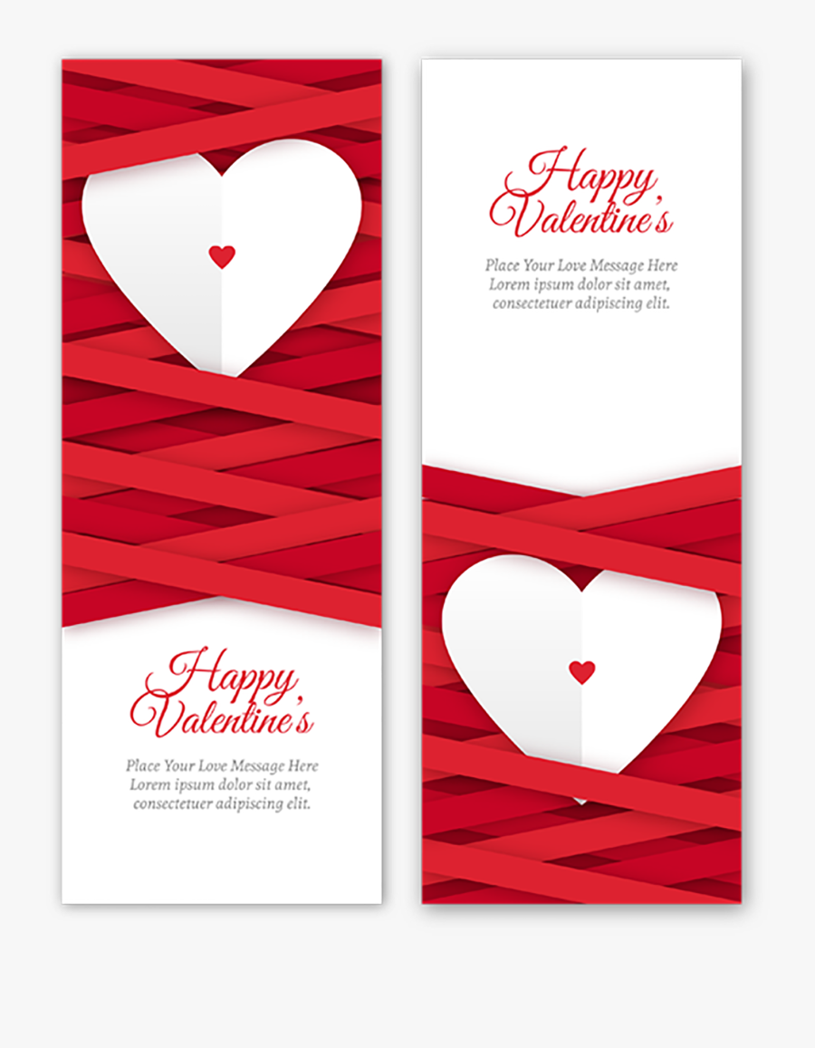 Product - Vertical Banner Love, Transparent Clipart