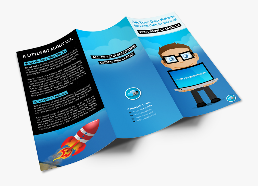 Product,brochure,graphic - Tri Fold Brochure Png, Transparent Clipart