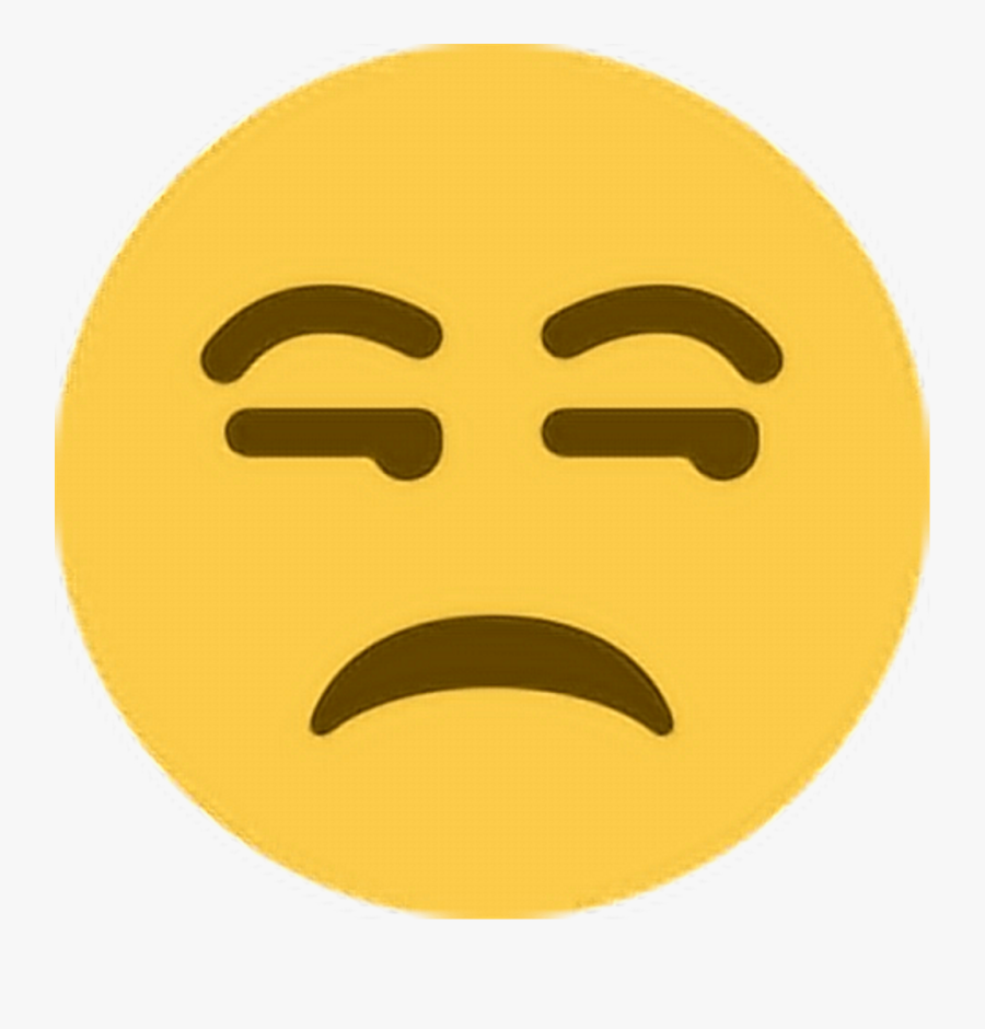 Annoyed Emoji Png - Unamused Emoji Discord, Transparent Clipart