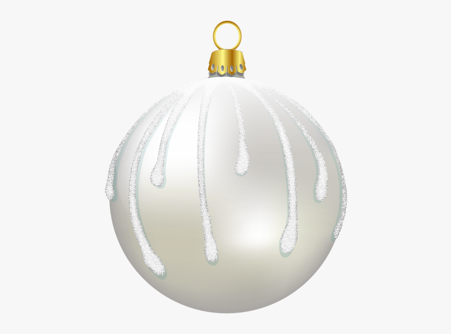 White Christmas Ball Png, Transparent Clipart