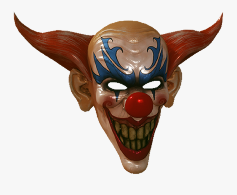 Creepy Clown Mask - Clown, Transparent Clipart