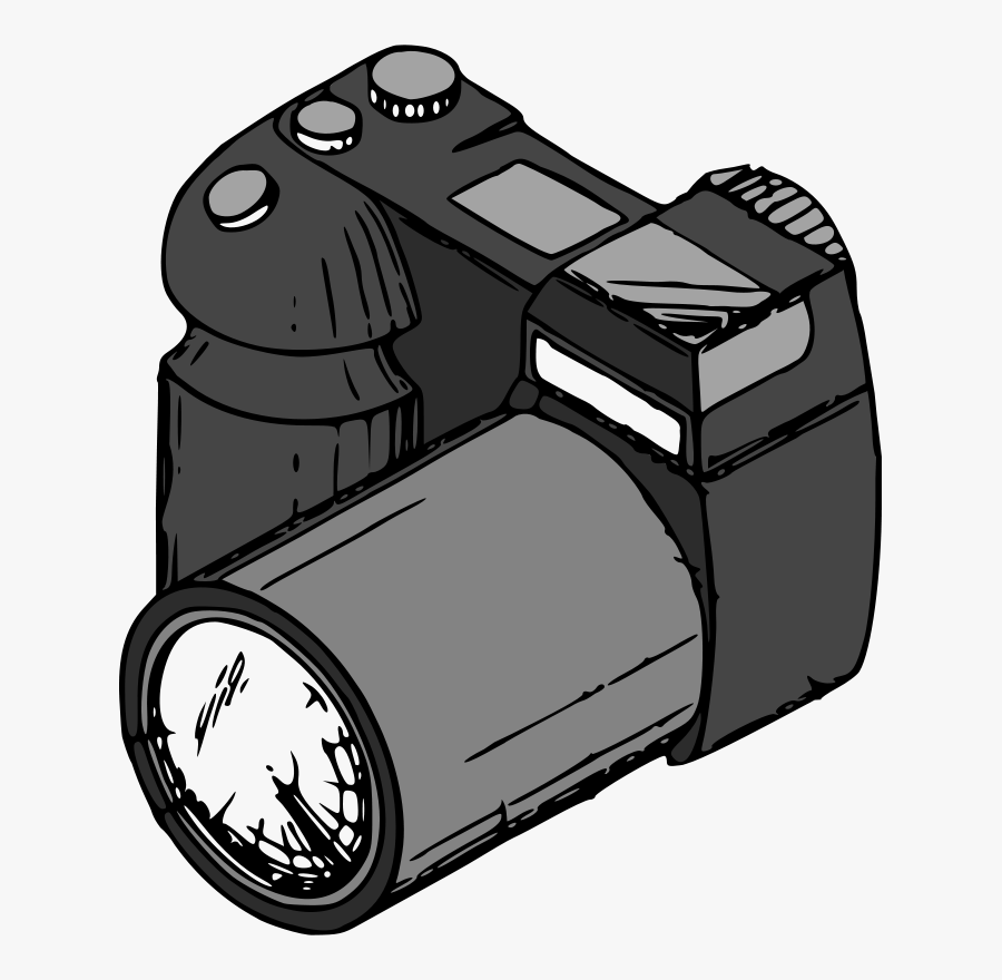 Camera Clipart Png Black And White, Transparent Clipart