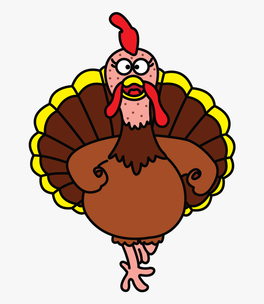 Drawn Turkey Tom - Cartoon, Transparent Clipart
