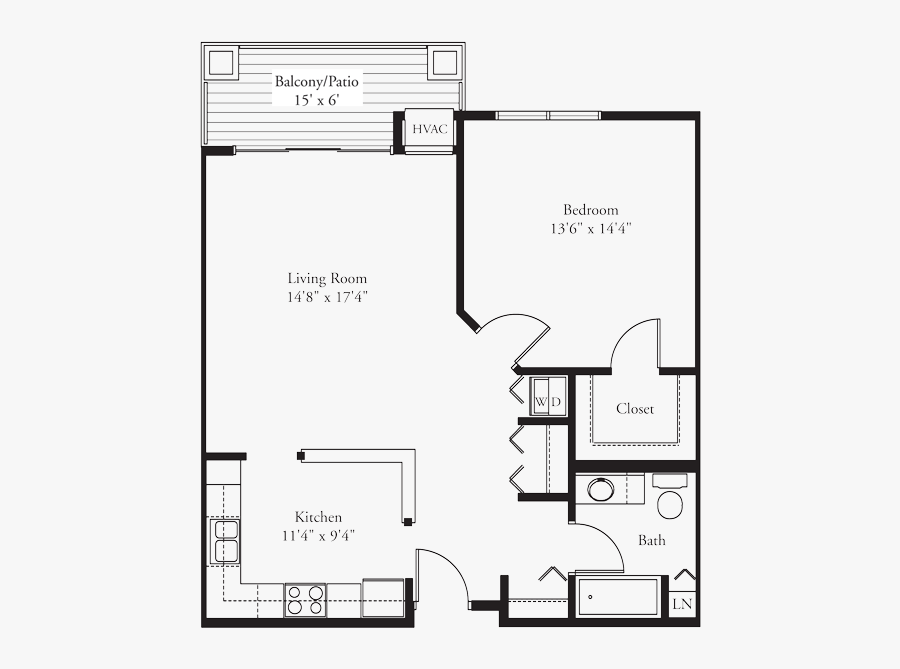 1 Bedroom Condo Floor Plan Floorplans click