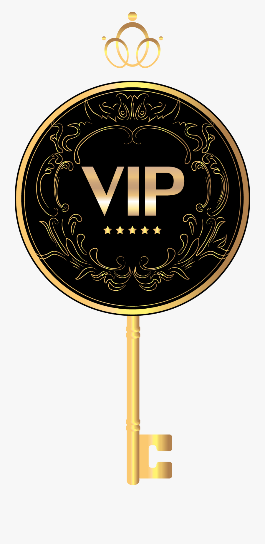 Transparent Golden Key Png - Gold Key Vip Png, Transparent Clipart