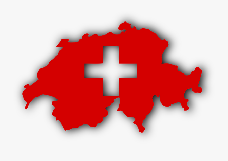 Switzerland Flag Png Transparent Images - Map Switzerland Flag, Transparent Clipart