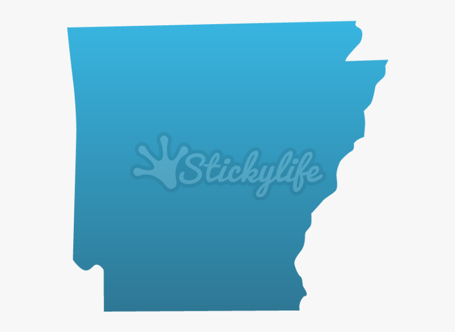 Ar State Decals - Arkansas State Shape Transparent, Transparent Clipart