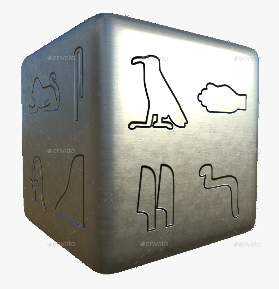 Egyptian Hieroglyphics Alpha Zbrush - Egyptian Hieroglyph For Alpha, Transparent Clipart