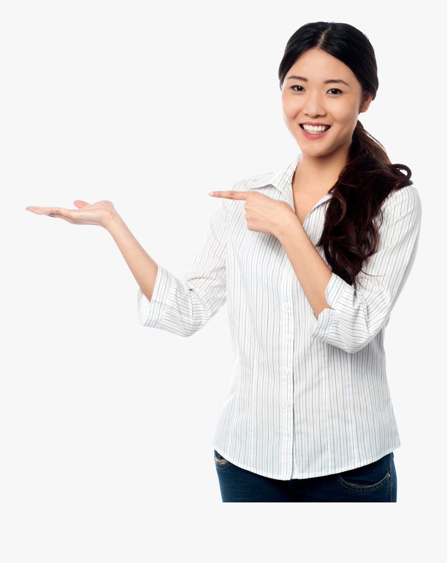 Girl Pointing Clipart, Transparent Clipart