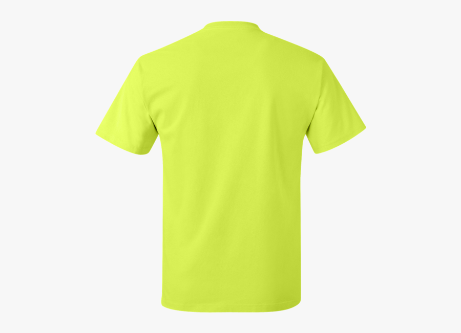 Yellow T Shirt Back Side, Transparent Clipart