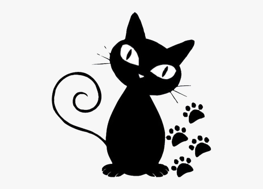 Persian Cat Norwegian Forest Cat Kitten Black Cat Cartoon - Cat Paw Print, Transparent Clipart