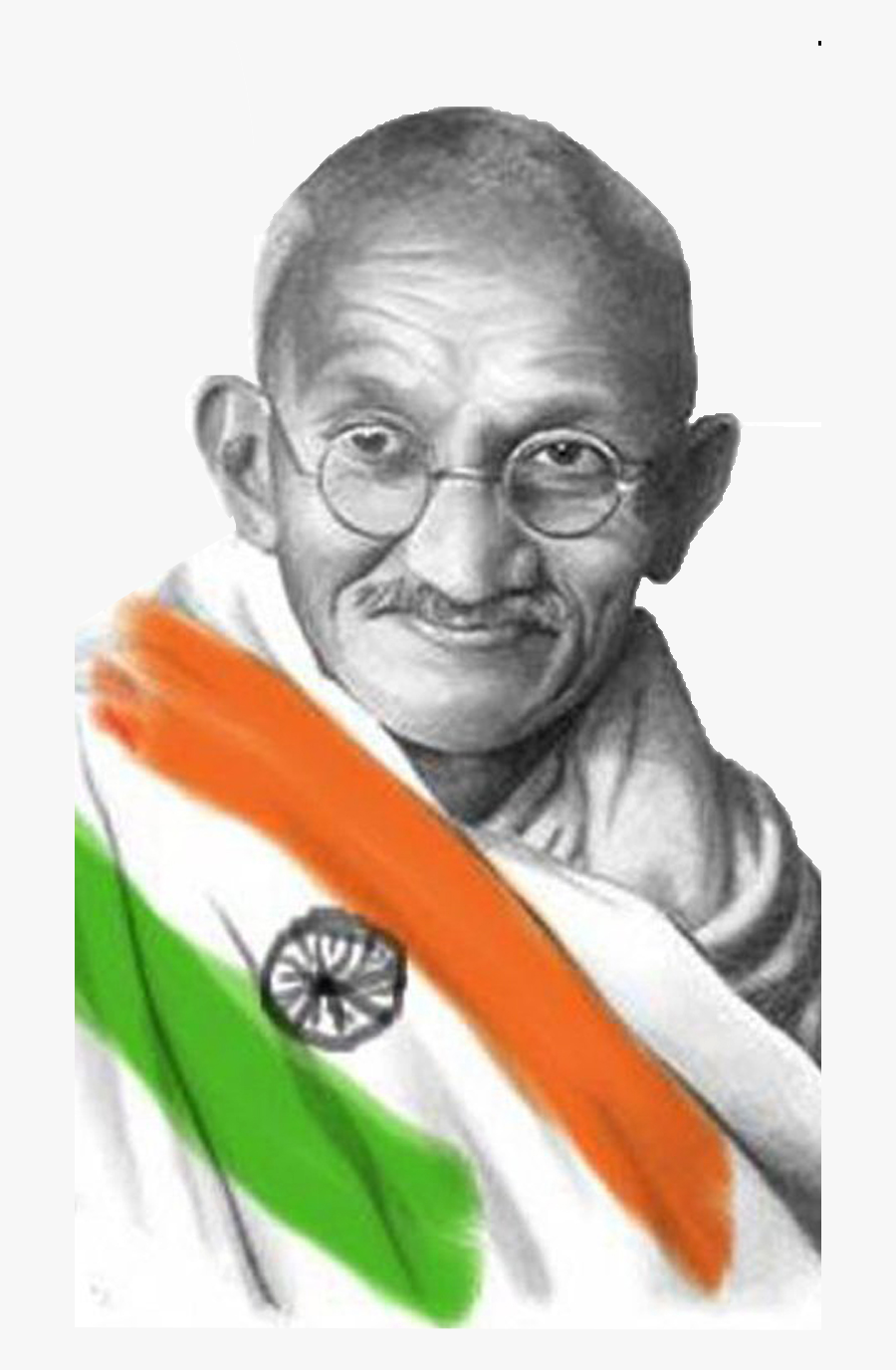 Transparent Gandhiji Clipart - Mahatma Gandhi, Transparent Clipart
