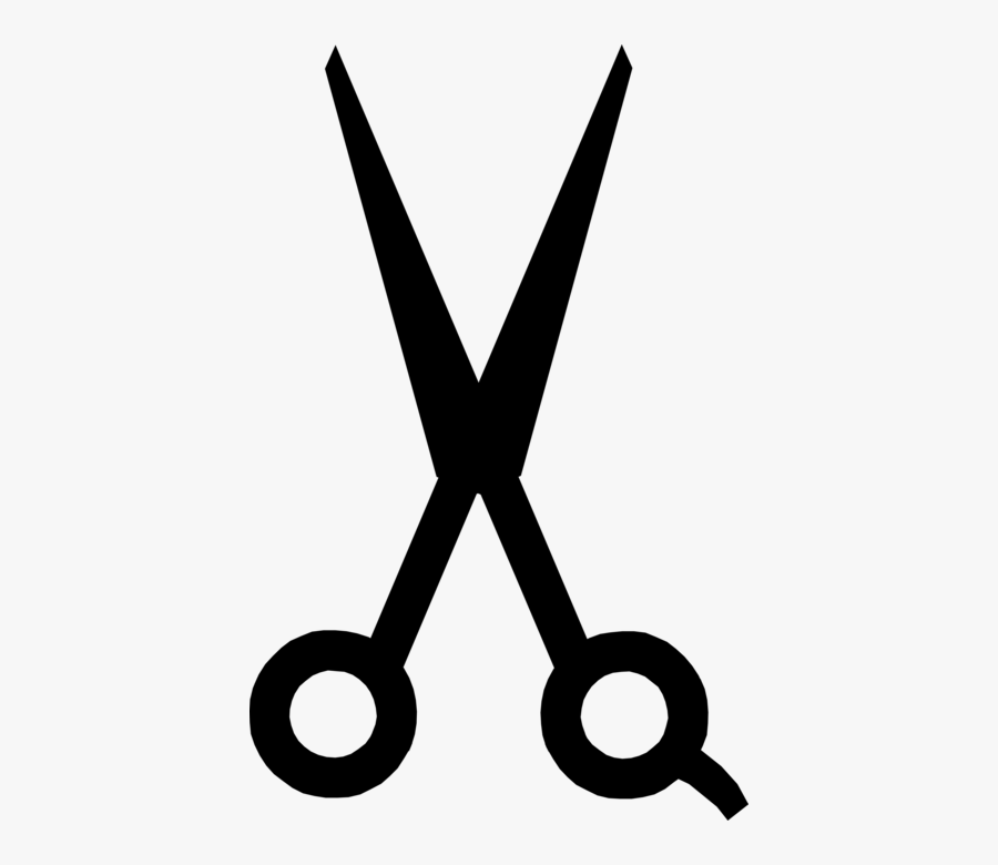 Scissors For Cutting Vector Image Illustration Of - Desenho Tesoura De Cabelo, Transparent Clipart