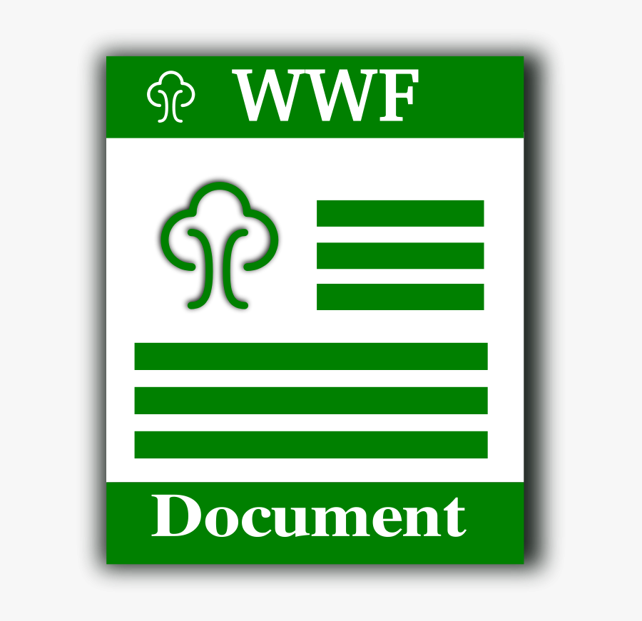 Free Wwf Format Icon - Pdf File Vector, Transparent Clipart