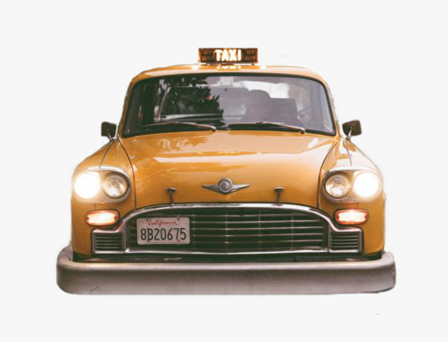 #freetoedit - Taxicab, Transparent Clipart