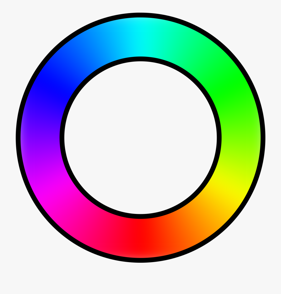 Transparent Gradient Circle Png - Blended Colour Wheel, Transparent Clipart