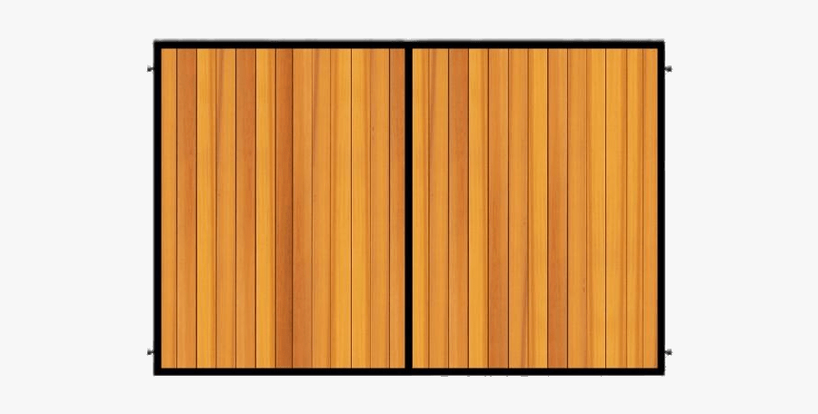 Metal Framed Wooden Gate - Gate Clipart Wood, Transparent Clipart