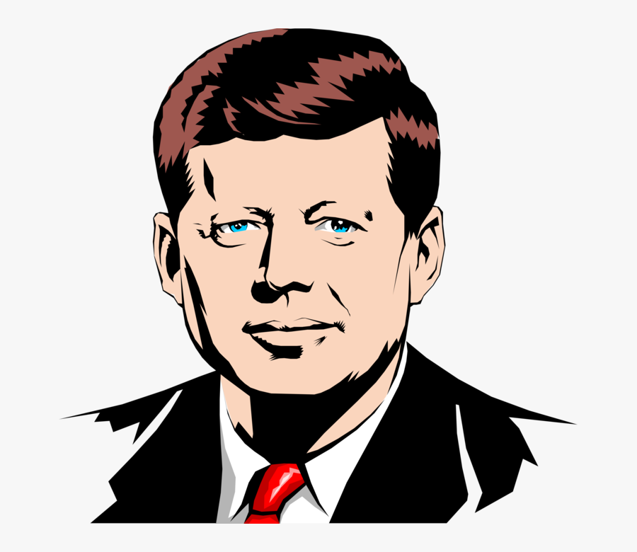 Vector Illustration Of John F - Cartoon John F Kennedy, Transparent Clipart