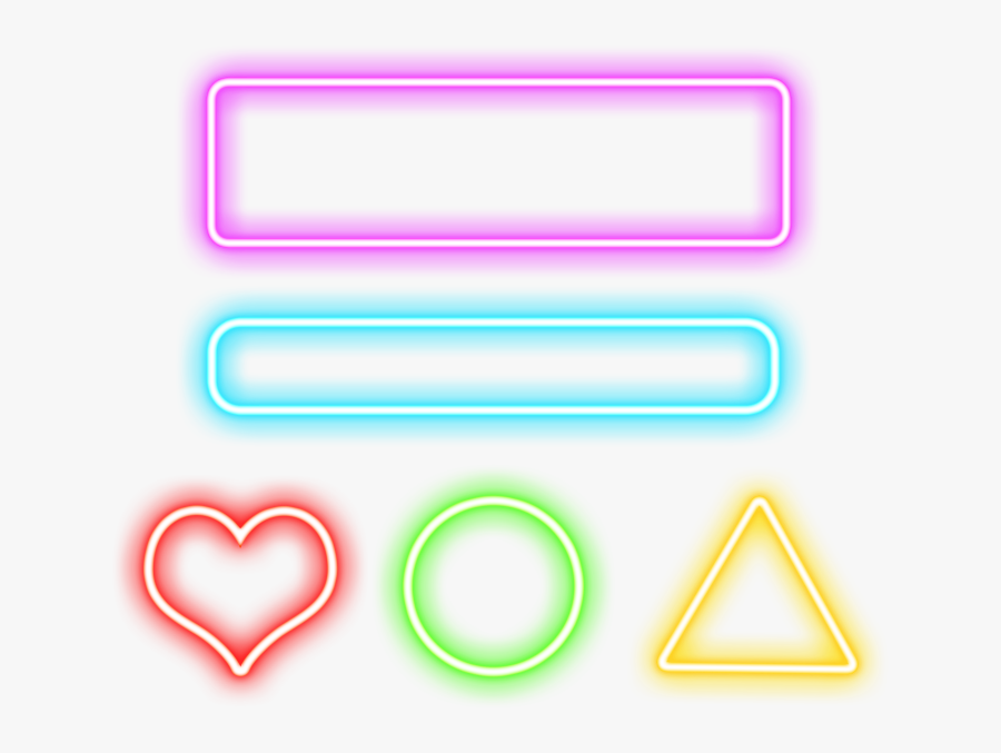 Neon Png - Heart, Transparent Clipart