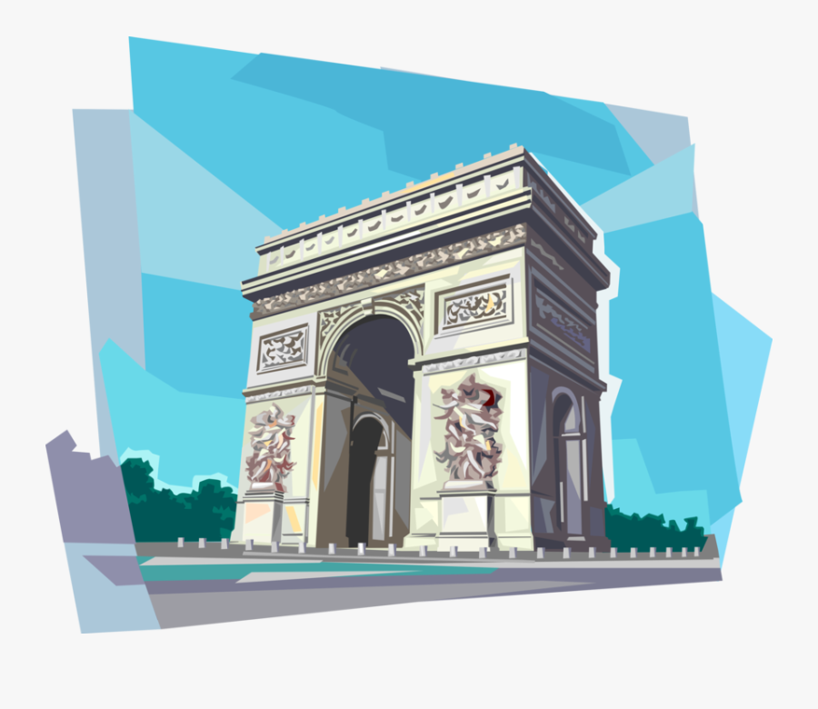Clip Art Arc De Triomphe Paris - Clipart Png Arcul De Triumf, Transparent Clipart