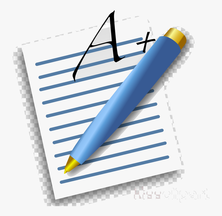 Pencil And Paper Pen Writing On Clipart Floss Papers - Paper And Pen Png, Transparent Clipart