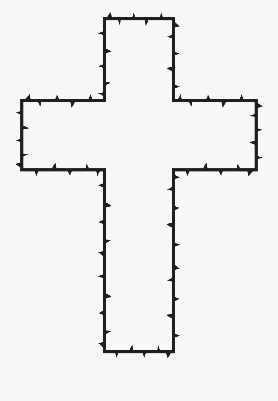 Free Clipart Of A Cross Made Of Thorns - Salib Clipart, Transparent Clipart