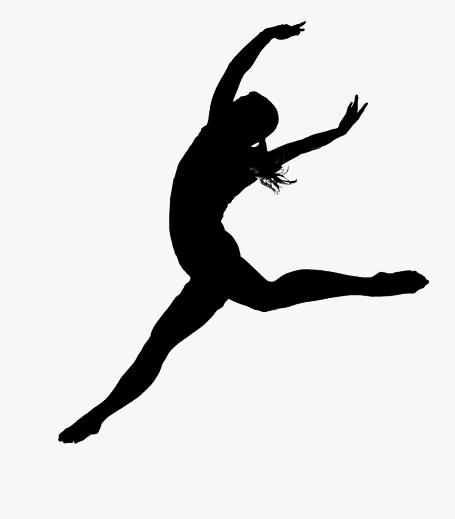 Modern Dance Ballet Jazz Dance Silhouette - Contemporary Dances Transparent Background, Transparent Clipart