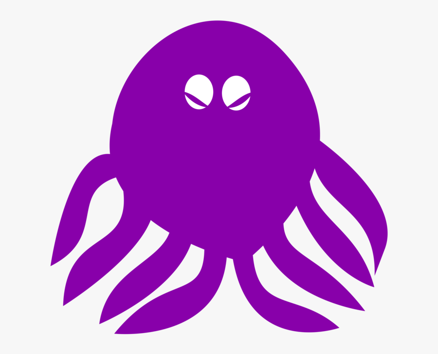 Organ,purple,octopus - Octopus, Transparent Clipart