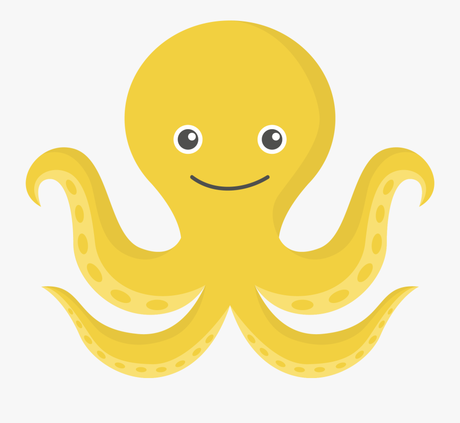 Png Transparent Free Images - Yellow Octopus Clipart, Transparent Clipart