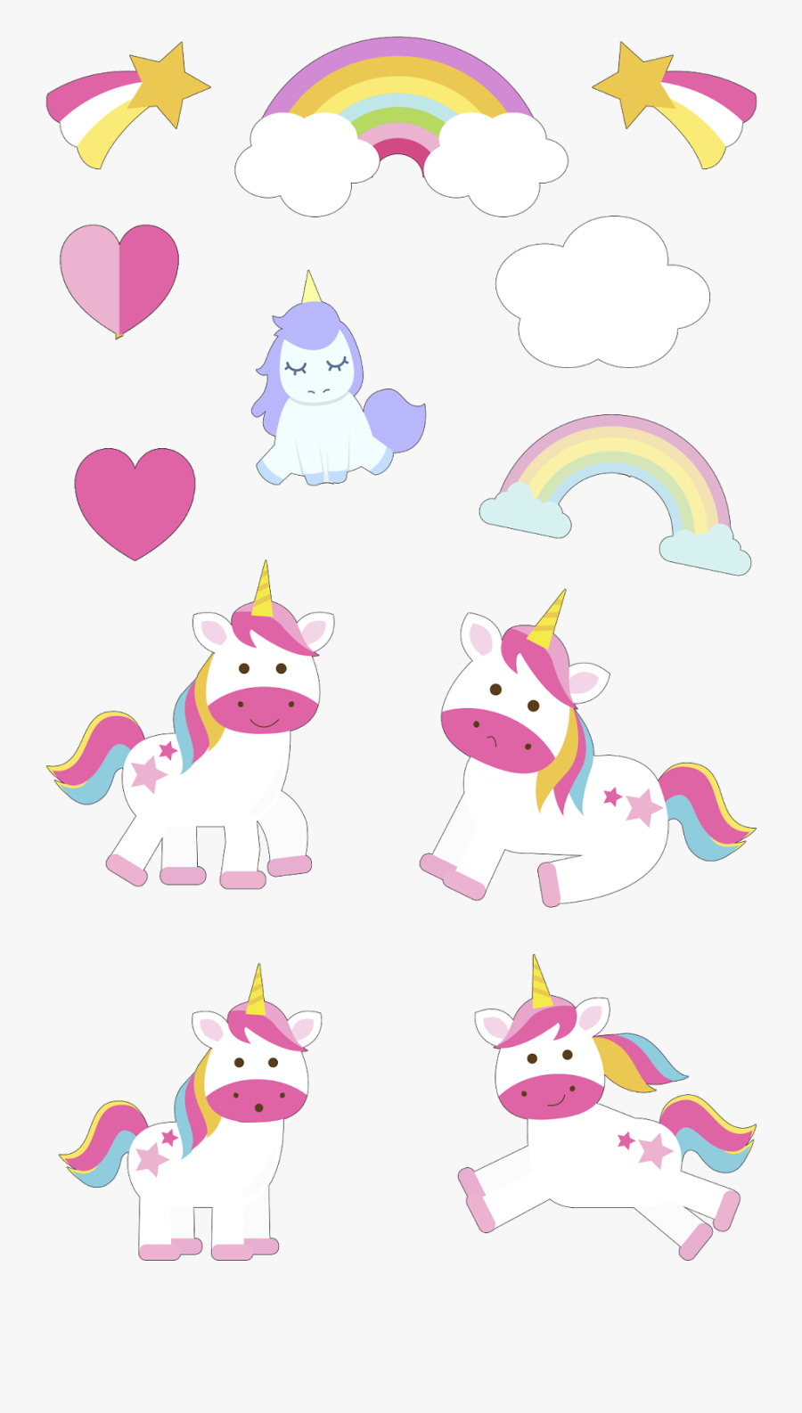 Clip Art Bolo De Unicornio - Unicorn, Transparent Clipart