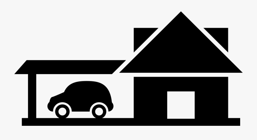 Transparent Garage Png - House And Car Logo, Transparent Clipart