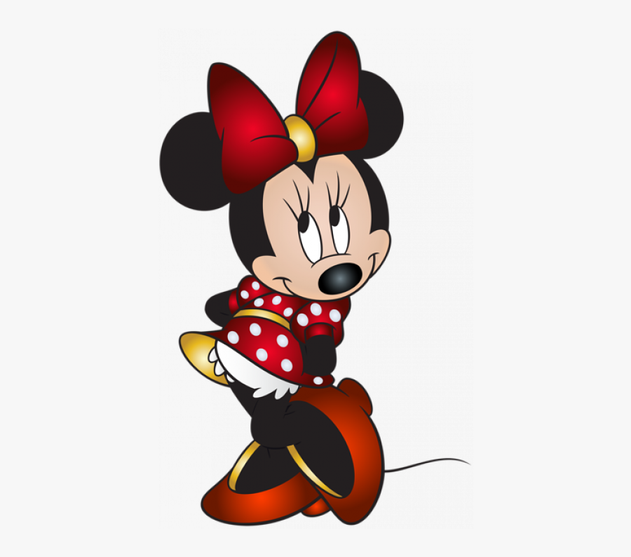 Transparent Minnie Face Png - Minnie Mouse Black And Red , Free