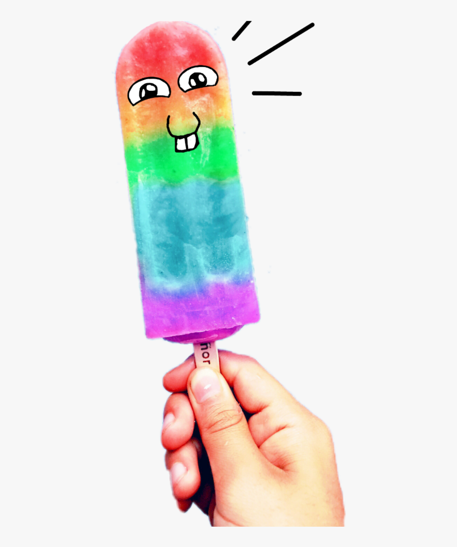 Transparent Paleta Clipart - Rainbow Popsicle Png, Transparent Clipart