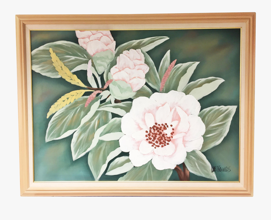 Clip Art Flower Oil Painting - Picture Frame, Transparent Clipart