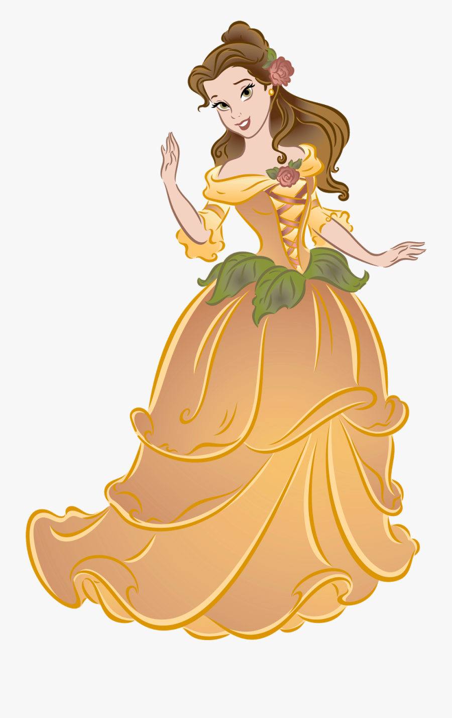 Walt Disney Cartoon Princess, Transparent Clipart