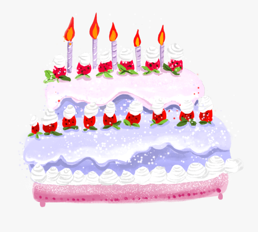 Clip Art Birthday Cake Illustration - Birthday Cake Illustration Png, Transparent Clipart