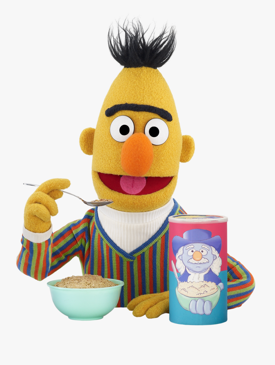 Sesame Street Bert Oatmeal, Transparent Clipart