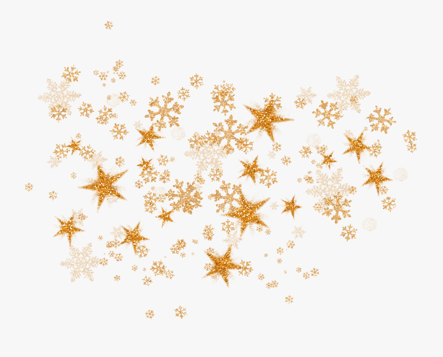 Gold Snowflake Png - Gold Snowflakes Clipart Transparent Background, Transparent Clipart