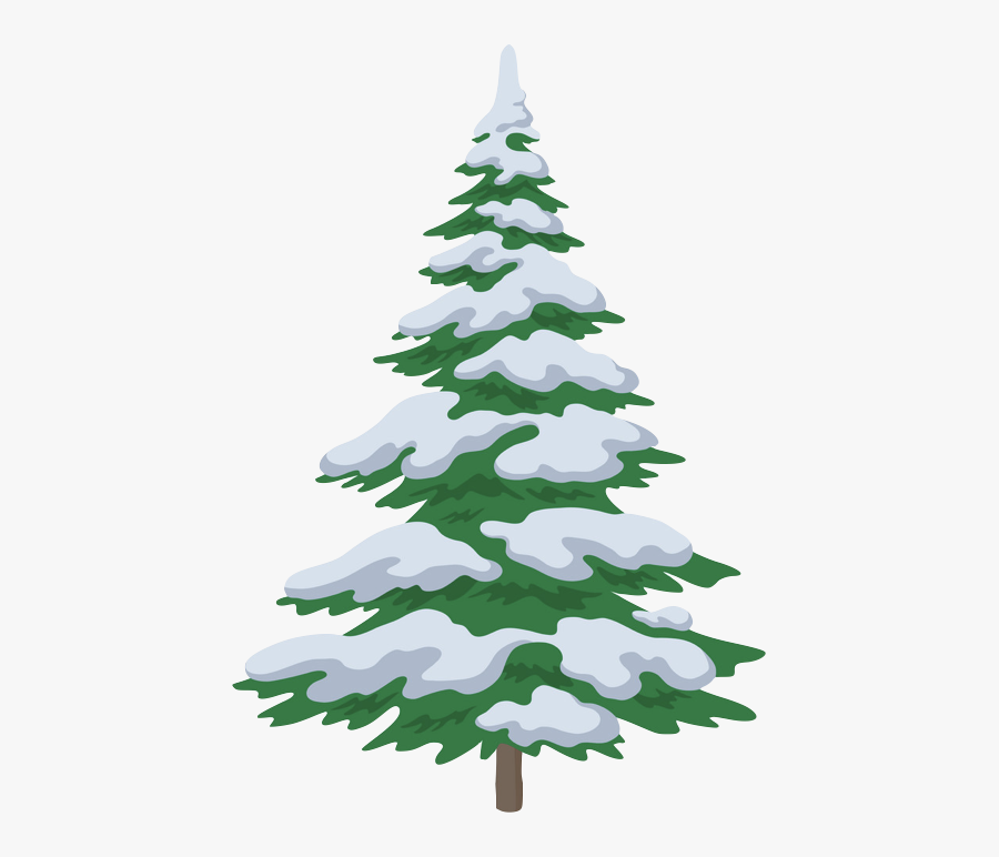 Snow On Trees Drawing, Transparent Clipart