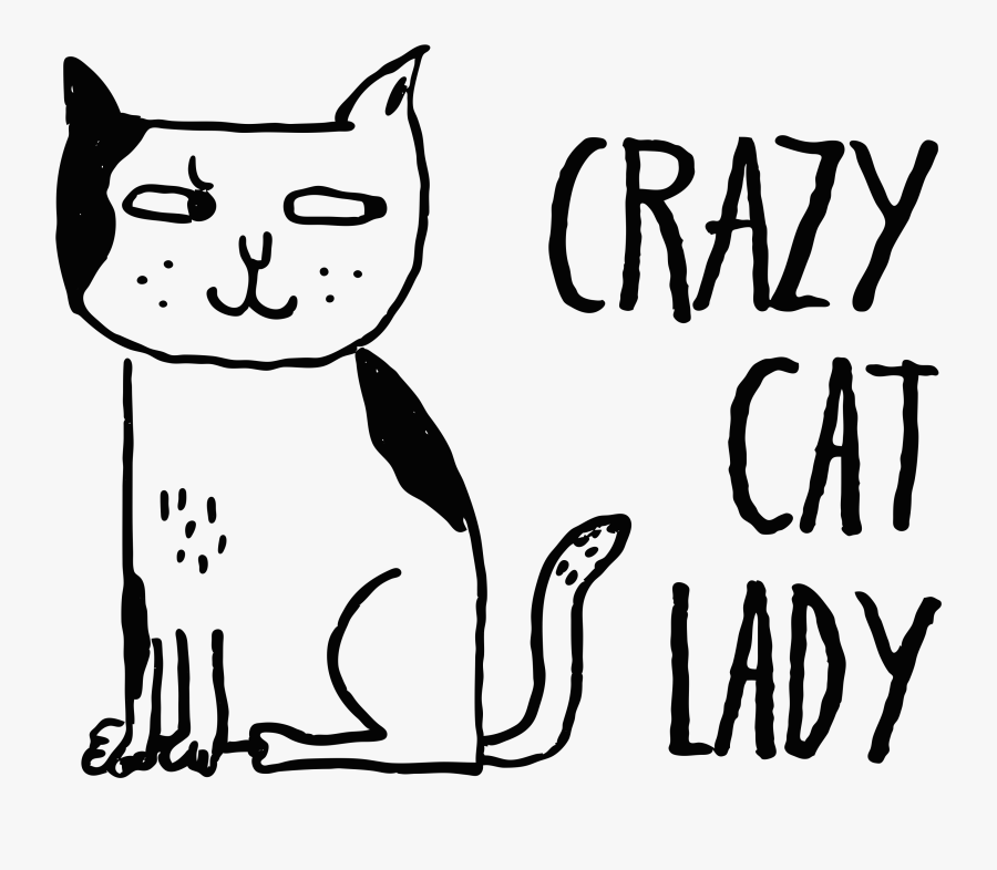 Clip Art Ringworm In Cats How - Crazy Cat Lady Transparent , Free ...