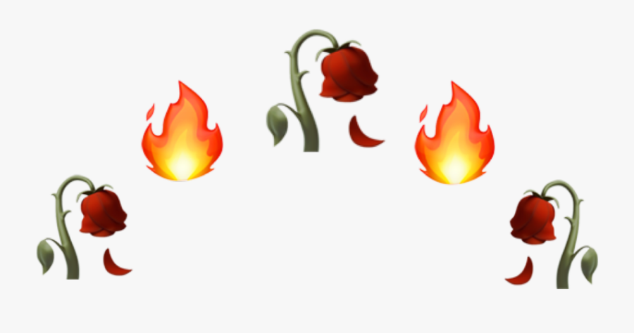 Emoji Crown - Transparent Emoji Fire Crown, Transparent Clipart